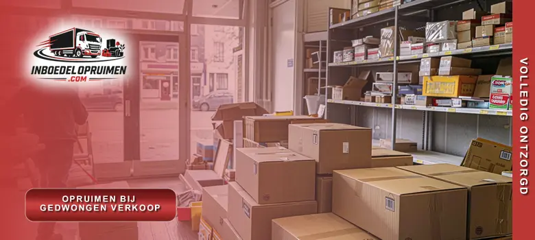 opruimen bij gedwongen verkoop